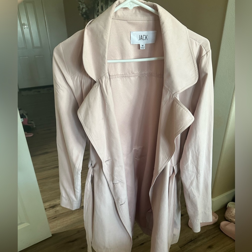 Waist length Peacoat - light blush.